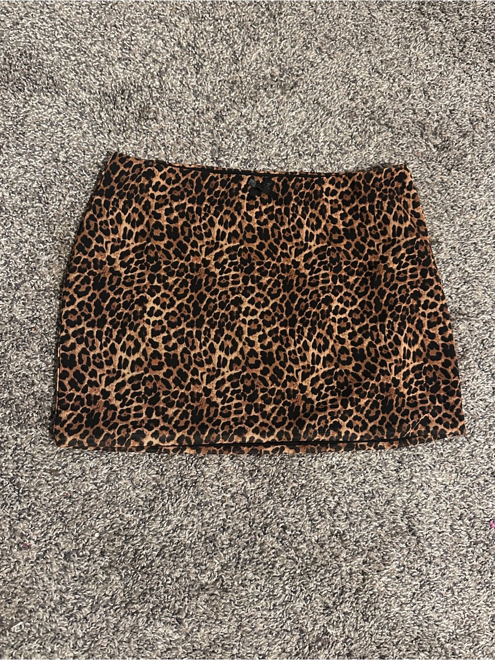 NWT Edikted Leopard Print Mini Skirt - Brown/Black